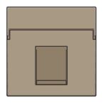 Niko Intense Centraalplaat RJ45 12365100 Brons