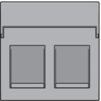 Niko Intense Centraalplaat RJ45 12165200 Zilver