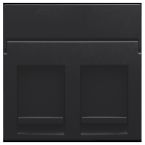 Niko Intense Centraalplaat RJ45 16165200 Zwart mat