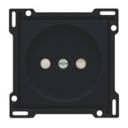Niko Intense Centraalplaat stopcontact 16166501 Zwart mat