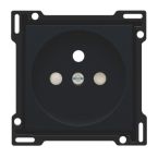 Niko Intense Centraalplaat stopcontact 16166601 Zwart mat