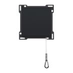 Niko Intense Centraalplaat trekimpulsdrukker 16163906 Zwart mat