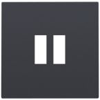 Niko Intense Centraalplaat USB 12268001 Antraciet