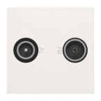 OUTLET Niko Original Antennecontactdoos 10169501 Alpinwit