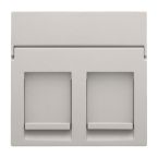 Niko Original Centraalplaat RJ45 10265200 Lichtgrijs