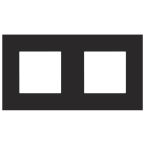 Niko Pure Afdekraam 16176800 Staal zwart