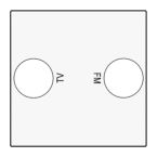 Niko Pure Centraalplaat coax 15469702 Verkeerswit