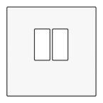 Niko Pure Centraalplaat luidsprekercontactdoos 15469801 Verkeerswit