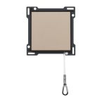 Niko Pure Centraalplaat trekschakelaar 15763606 Staal champagne