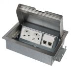 OCS Servicebox 3.0 Vloercontactdoos 33.72.160 2x230Vplus2xcat6a UTP