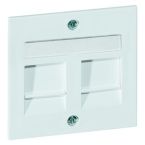 Peha Aura Centraalplaat RJ45 20.610.02MJ2NA Alpinwit mat