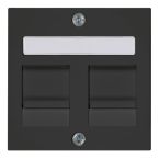 Peha Badora Centraalplaat RJ45 00276872 Zwart mat