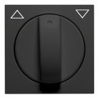 Peha Badora Draaiknop 00276882 Zwart mat