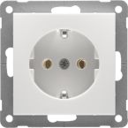 Peha Badora Wandcontactdoos D 11.6511.02 SI Alpinwit