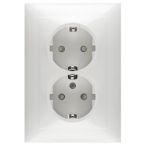 Peha Badora Wandcontactdoos D 11.6512.02 SI Alpinwit