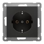 Peha Badora Wandcontactdoos 00276812 Zwart mat