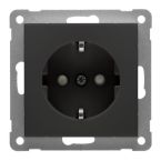 Peha Badora Wandcontactdoos 00276822 Zwart mat