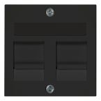 Peha Dialog Centraalplaat RJ45 95.610.19MJ2NA Zwart