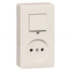 Peha Opbouw Combinatie schakelaarwandcontactdoos 1996 Crème