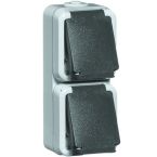 Peha Spatwaterdicht Wandcontactdoos 6622WAB Grijs