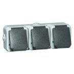 Peha Spatwaterdicht Wandcontactdoos 6633WAB Grijs