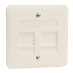 Peha Standaard Centraalplaat RJ45 80.610MJ2NAW Crème