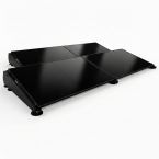 Glampère FlatFix Fusion - Plug and play 4 zonnepanelen landscape naast elkaar full black voor thuisbatterij