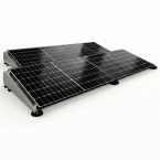 Glampère FlatFix Fusion - Plug and play 4 zonnepanelen landscape naast elkaar voor thuisbatterij