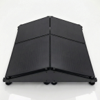 Glampère FlatFix Fusion - Plug and play 4 zonnepanelen landscape oost-west full black voor thuisbatterij