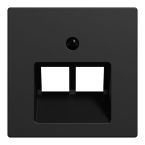 Schneider Electric Merten M Centraalplaat RJ45 MEG45220403 Zwart mat