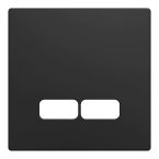 Schneider Electric Merten M Centraalplaat USB MEG43670403 Zwart mat