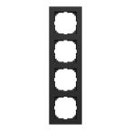 Schneider Electric Merten MPure Afdekraam MEG40403603 Zwart mat