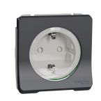 Schneider Electric Merten Mureva Styl Wandcontactdoos MUR36134 Grijs