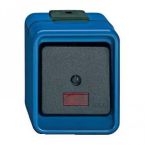 Schneider Electric Merten Slagvast Schakelaar 372675 BlauwZwart