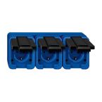 Schneider Electric Merten Slagvast Wandcontactdoos 229375 BlauwZwart