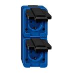 Schneider Electric Merten Slagvast Wandcontactdoos 229286 BlauwZwart