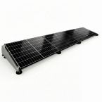 Glampère FlatFix Fusion - Plug and play 3 zonnepanelen landscape naast elkaar voor thuisbatterij