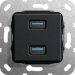 Gira Basiselement - USB wandcontactdoos 568410