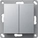 Gira Systeem 55 - Draadloze wandzender 242226 Aluminium