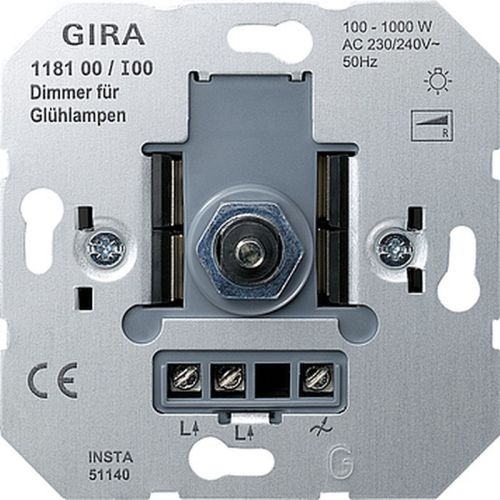 Gira 2000 - Dimmer 118100 Druk/draai Elektrototaalmarkt.nl