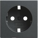 OUTLET - Gira Systeem 55 - Centraalplaat stopcontact 092028 Antraciet