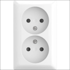 ABB BUSCH 202 APBJ524 WCD KV DUBBEL OPB BAP AWT