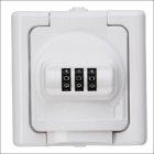 KOPP 109802008 WCD 1V RA IP44 CIJFERSLOT WT