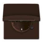 ABB BuschJaeger AllWeather IP44 Wandcontactdoos 20 EUGK31101 Bruin