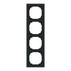 ABB BuschJaeger Art Linear Afdekraam 172445M Zwart mat