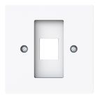 ABB BuschJaeger Art linear Centraalplaat RJ45 256144G Verkeerswit glanzend