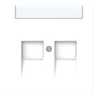 ABB BuschJaeger Art linear Centraalplaat RJ45 180044M Verkeerswit mat