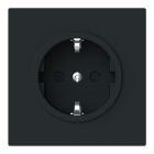 ABB BuschJaeger Art Linear Wandcontactdoos 20 EUCB45M Zwart mat