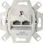 ABB BuschJaeger Basiselement Datacontactdoos 021812101 2xRJ45