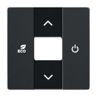 ABB BuschJaeger Buschfreehome Centraalplaat kamerthermostaat 6235885 Future Linear zwart mat